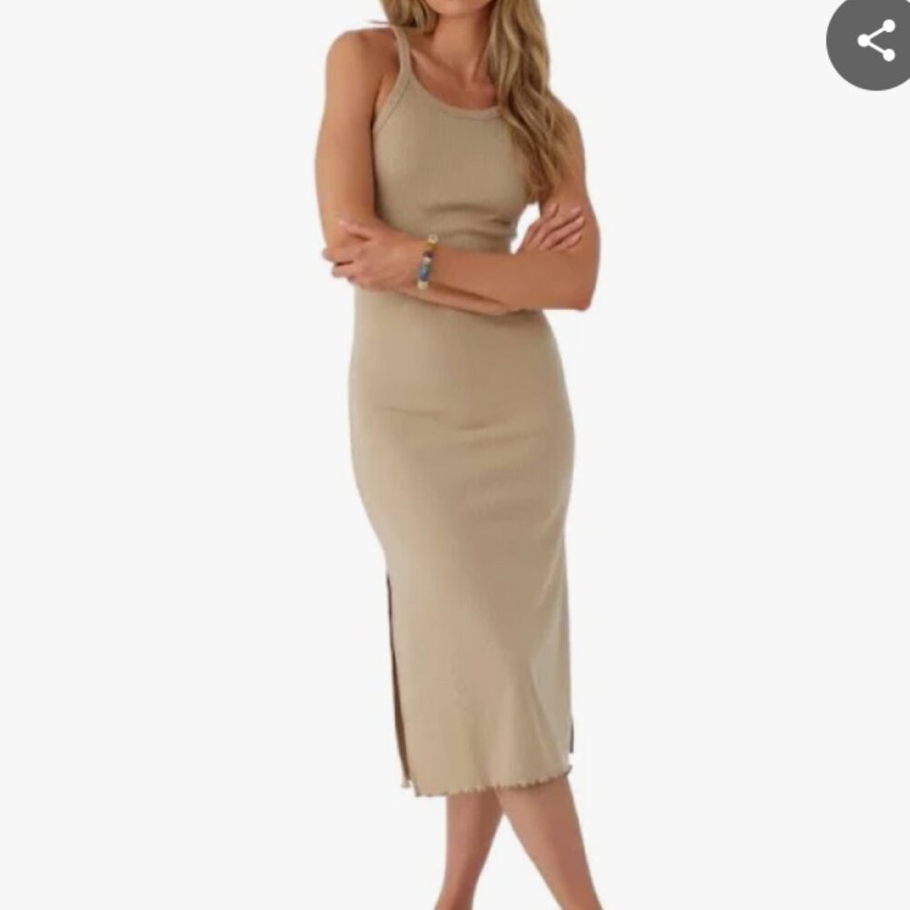 ERES RIB KNIT MIDI DRESS